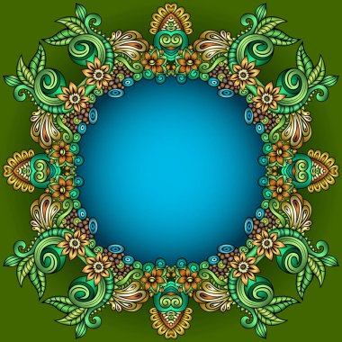 Vektör soyut dekoratif etnik süsleme