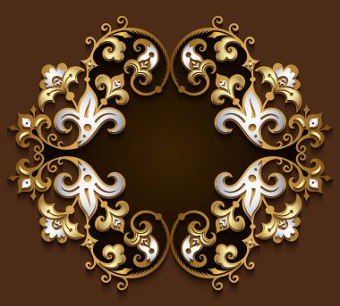 Soyut vektör süslemesel doğa renk vintage çerçeve.