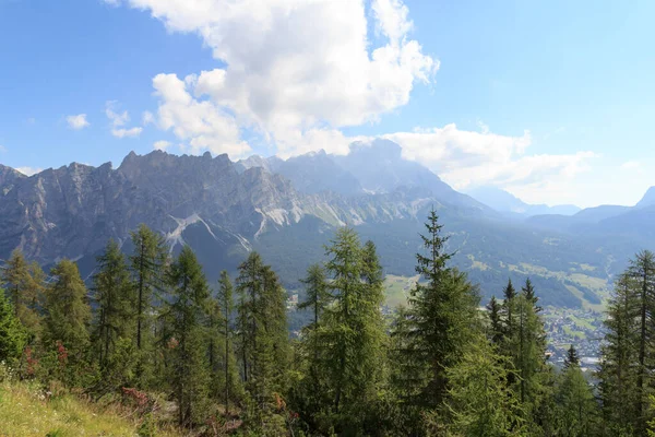 Mountain Panorama View Cima Tofana Cortina Ampezzo Italy — Stock Photo, Image