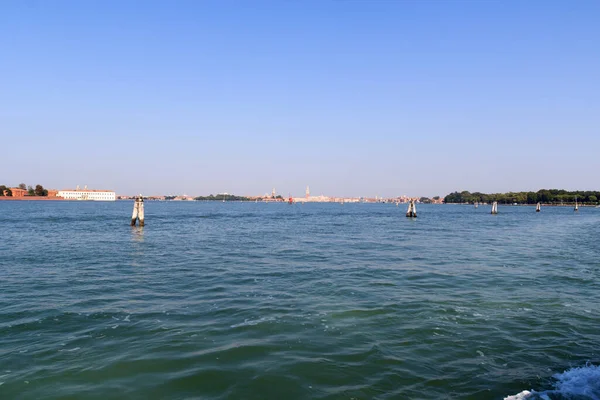 Panorama Näkymä Venetsiaan Venetsian Laguuniin Venetossa Italiassa — kuvapankkivalokuva