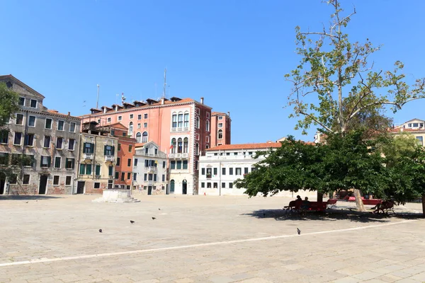 Plaza Vacía Campo San Polo Venecia Italia — Foto de Stock