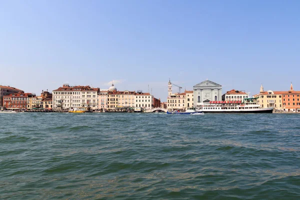 Panorama View Venice Giudecca Canal Venetian Lagoon Veneto Italy — Stock Photo, Image