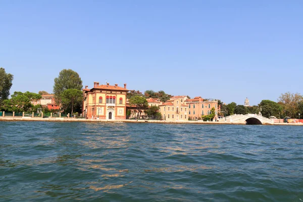 Panorama Palace Palazzina Canonica Giudecca Canal Venice Italy — Stock Photo, Image