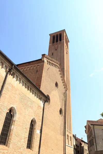 Church Chiesa San Francesco Bell Tower Treviso Italy — Stock Photo, Image
