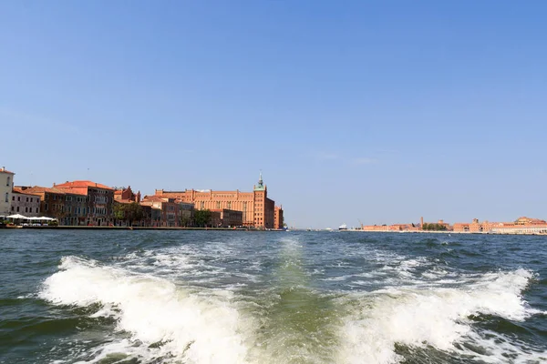 Vista Panorâmica Veneza Canal Giudecca Lagoa Veneziana Veneto Itália — Fotografia de Stock