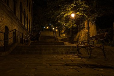 Budapeşte 'nin tarihi Buda bölgesindeki cadde, Macaristan