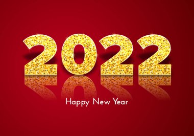 Tatil hediye kartı Mutlu yıllar 2022.