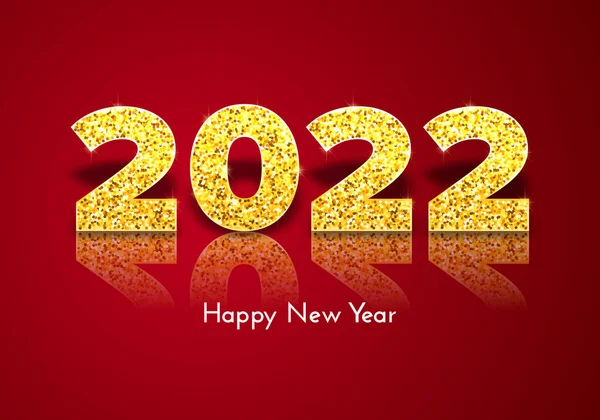 Tatil hediye kartı Mutlu yıllar 2022.