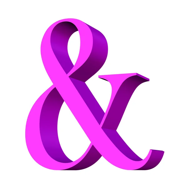Ampersand Symbol Ilustracji — Zdjęcie stockowe