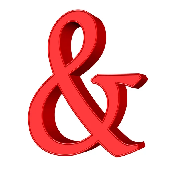 Ampersand Símbolo Uma Ilustração — Fotografia de Stock