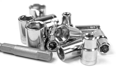 Soket anahtarlar, soketler, araçlar yakın çekim