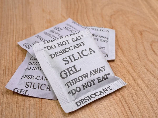 Silica Gel Granulate Paper Bag — Stock Photo, Image