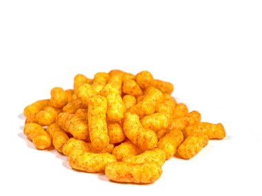 Beyaz arkaplanda izole edilmiş yer fıstığı taklaları