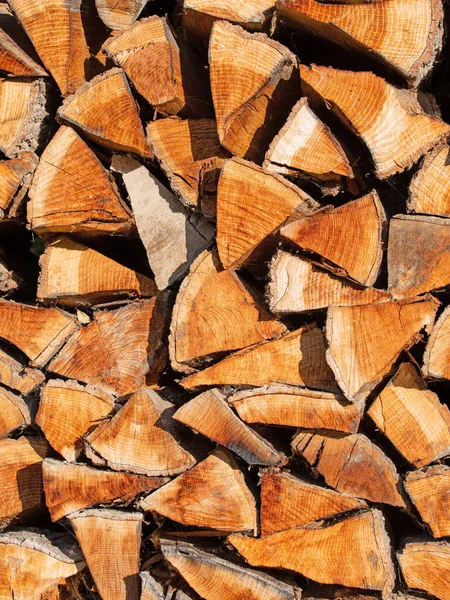 Stacked Firewood Closeup —  Fotos de Stock