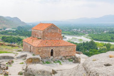 Gürcistan 'ın Uplistsikhe kentindeki Ortodoks Kilisesi