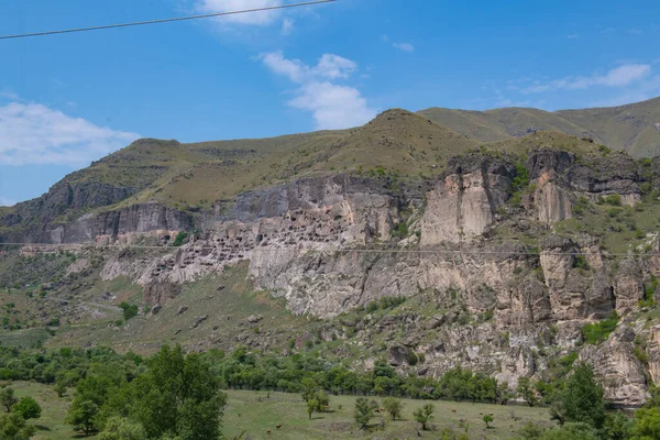 Die Höhlenstadt uplistsikhe in Georgien ist — Stockfoto