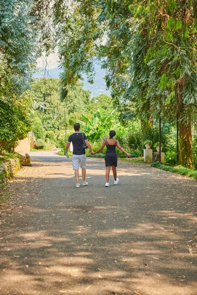 One Couple Walking Botanical Garden Batumi High Quality Photo — Stok fotoğraf