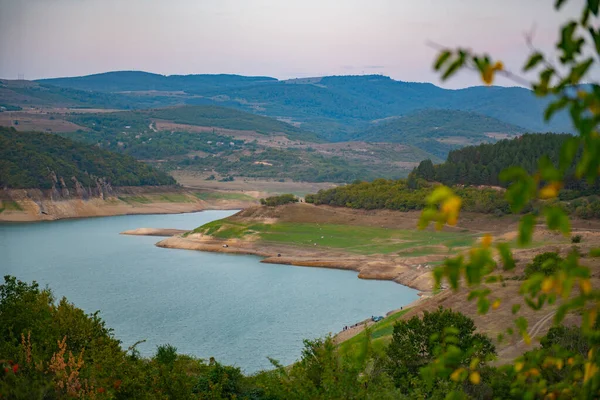 Beautiful Landscape Zhinvali Reservoir Georgia High Quality Photo — Stockfoto