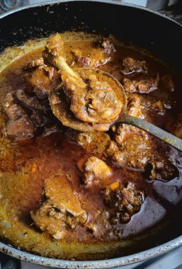 Indian spicy Chicken Gravy dish