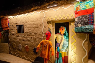 Hindistan, Chandigarh 'da bulunan bir kaya bahçesi.