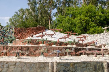 Hindistan, Chandigarh 'da bulunan bir kaya bahçesi.