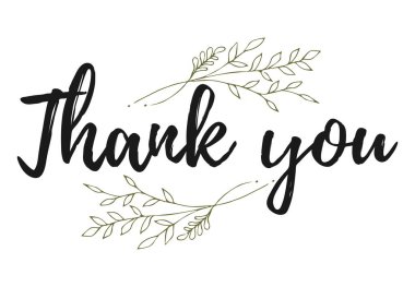 Vintage vektör teşekkür ederim el yazısı yazıt. el yazı çekilmiş. Teşekkür ederim hat. Teşekkür kartı. Vektör çizim