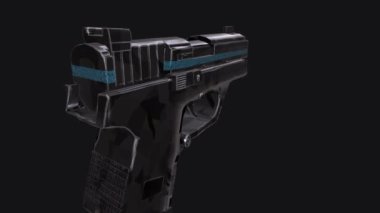 22 Calibur Tabancasının CG Turntable 'ı