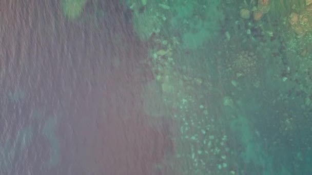 アドリア海のドローンビューのモンテネグロ海岸線 — ストック動画