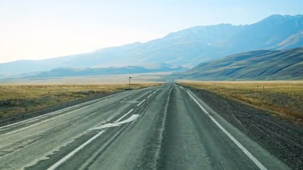 Chuysky Tract Een Bergweg Met Prachtig Uitzicht Altai Rusland Hoge — Stockvideo