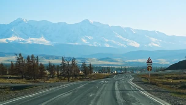 Chuysky Tramo Carretera Montaña Con Hermosas Vistas Altai Rusia Imágenes — Vídeos de Stock