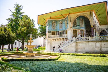 İstanbul, Türkiye - 28 Mayıs 2022: İstanbul, Türkiye 'deki Topkapı Sarayı 