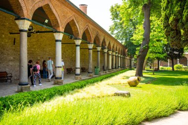 İstanbul, Türkiye - 28 Mayıs 2022: İstanbul, Türkiye 'deki Topkapı Sarayı 