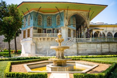 İstanbul, Türkiye - 28 Mayıs 2022: İstanbul, Türkiye 'deki Topkapı Sarayı 