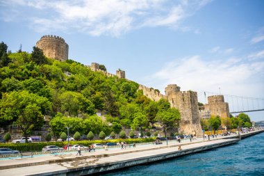 İstanbul, Türkiye - 29 Mayıs 2022: Rumeli Hisari kalesi, İstanbul, Türkiye. Yüksek kalite fotoğraf