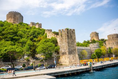 İstanbul, Türkiye - 29 Mayıs 2022: Rumeli Hisari kalesi, İstanbul, Türkiye. Yüksek kalite fotoğraf