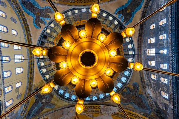 Intérieur Hagia Sophia Grande Mosquée Anciennement Eglise Est Une Destination — Photo