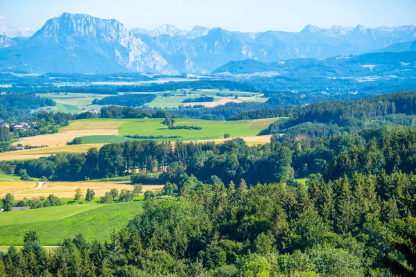Panorama Beautiful Countryside Mountain Background Area Dolomites Italy High Quality — Stok fotoğraf