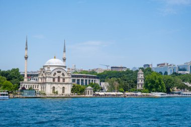 Dolmabahçe Camii 'nin İstanbul, Türkiye' deki İstanbul manzarası. Yüksek kalite fotoğraf