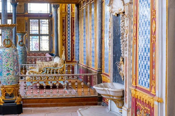 Istambul Turquia Maio 2022 Interior Palácio Topkapi Detalhes Decoração Castelo — Fotografia de Stock