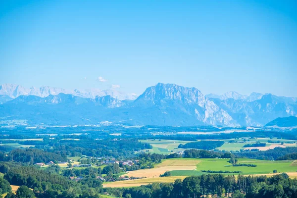 Panorama Beautiful Countryside Mountain Background Area Dolomites Italy High Quality — Fotografia de Stock