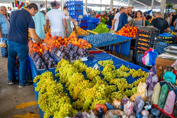 Antalya Türkei September 2022 Menschen Auf Dem Lokalen Traditionellen Markt — Stockfoto