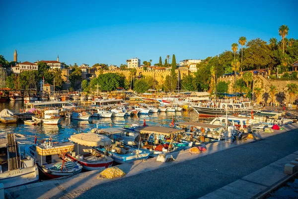 Antalya Turkije September 2022 Haven Oude Stad Antalya Kaleici Oude — Stockfoto