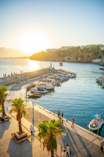 Antalya Turkey September 2022 Harbor Old City Antalya Kaleici Old — Stock Photo, Image