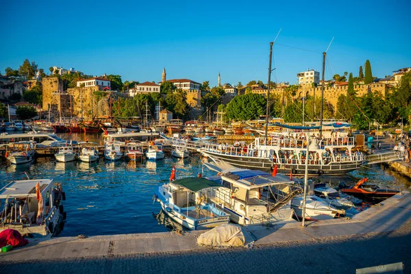 Antalya Turkije September 2022 Haven Oude Stad Antalya Kaleici Oude — Stockfoto