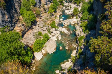 Antalya Manavgat 'taki Koprulu Kanyonu Ulusal Parkı. - Evet. Yüksek kalite fotoğraf