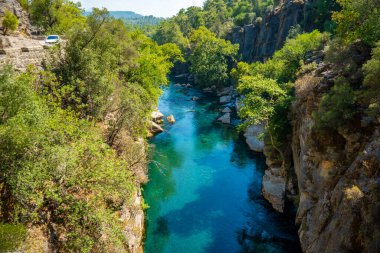 Antalya Manavgat 'taki Koprulu Kanyonu Ulusal Parkı. - Evet. Yüksek kalite fotoğraf