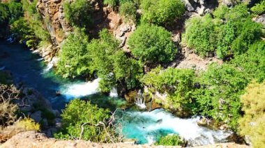 Antalya 'nın Manavgat ilçesindeki Koprulu Kanyonu Milli Parkı. Yüksek kalite 4k görüntü