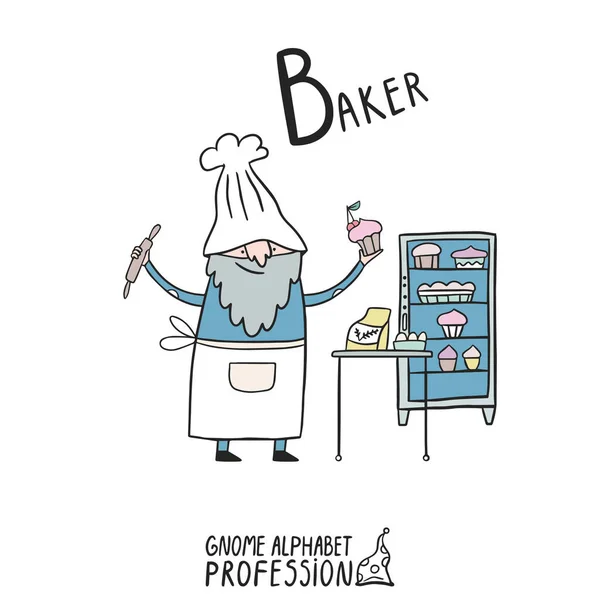 Şirin Cüce Alfabe Mesleği. B harfi - Baker