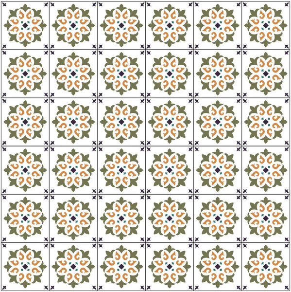 Floor Tiles Seamless Pattern Vector File — Stock Vector