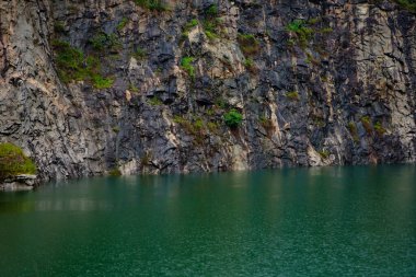 Pond formed in a given up quarry in Western Ghats